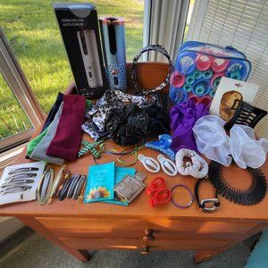 Lot of Misc. Hair Accessories and Curlers